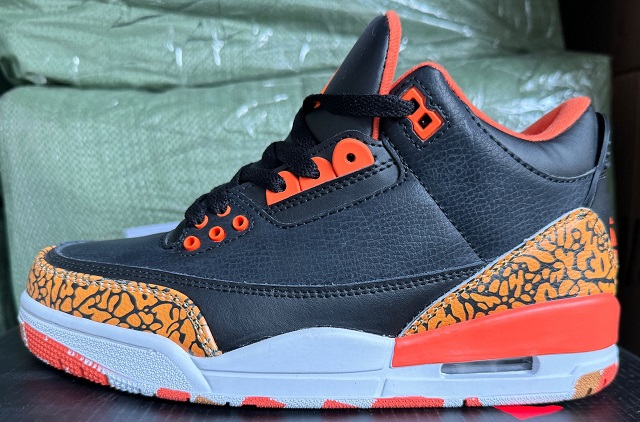 Air Jordan 3 Cement Orange Black - Click Image to Close